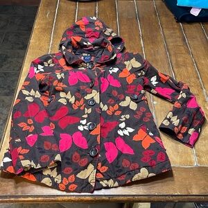 Gap Kids Quilted Girls Jacket Size 12- zip off Hood- Pockets